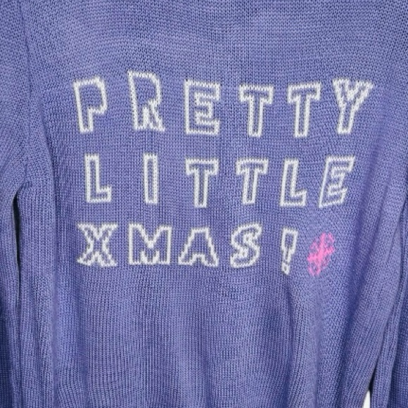 PRETTYLITTLETHING LILAC XMAS CHRISTMAS SWEATER size:M - Picture 6 of 12